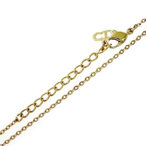 Dior Rhinestone Emblem Necklace - Picture 6 of 7